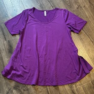 LuLaRoe Rich Purple Short Sleeve Tee